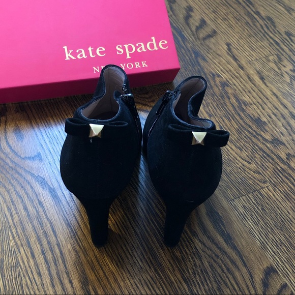 Kate Spade | Netta Black Suede Booties - Picture 6 of 6